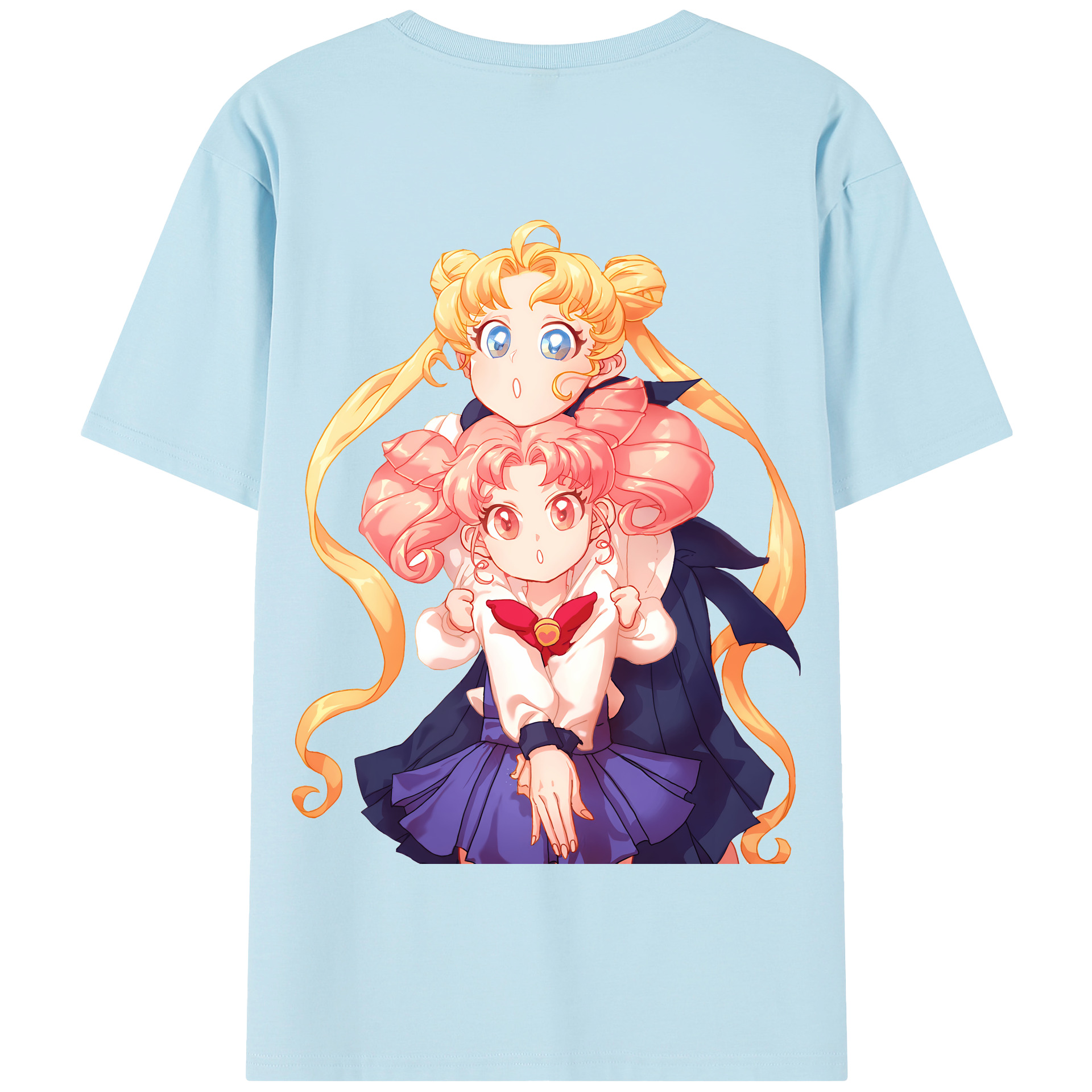 （画像用） 美少女戦士セーラームーン 愛野 美奈子 あいの みなこ Sailor Moon Aino Minako 綿100％半袖Tシャツ（背面プリント）